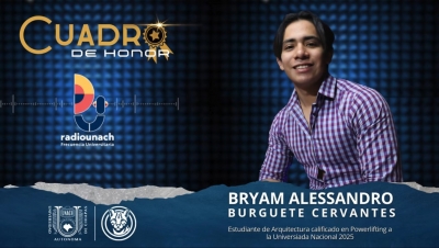 Cuadro de Honor: Bryam Alessandro Burguete Cervantes, atleta de powerlifting
